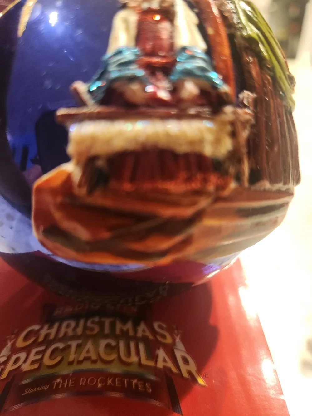Radio City Christmas Spectacular  Hand-crafted Glass Nativity Ornament
